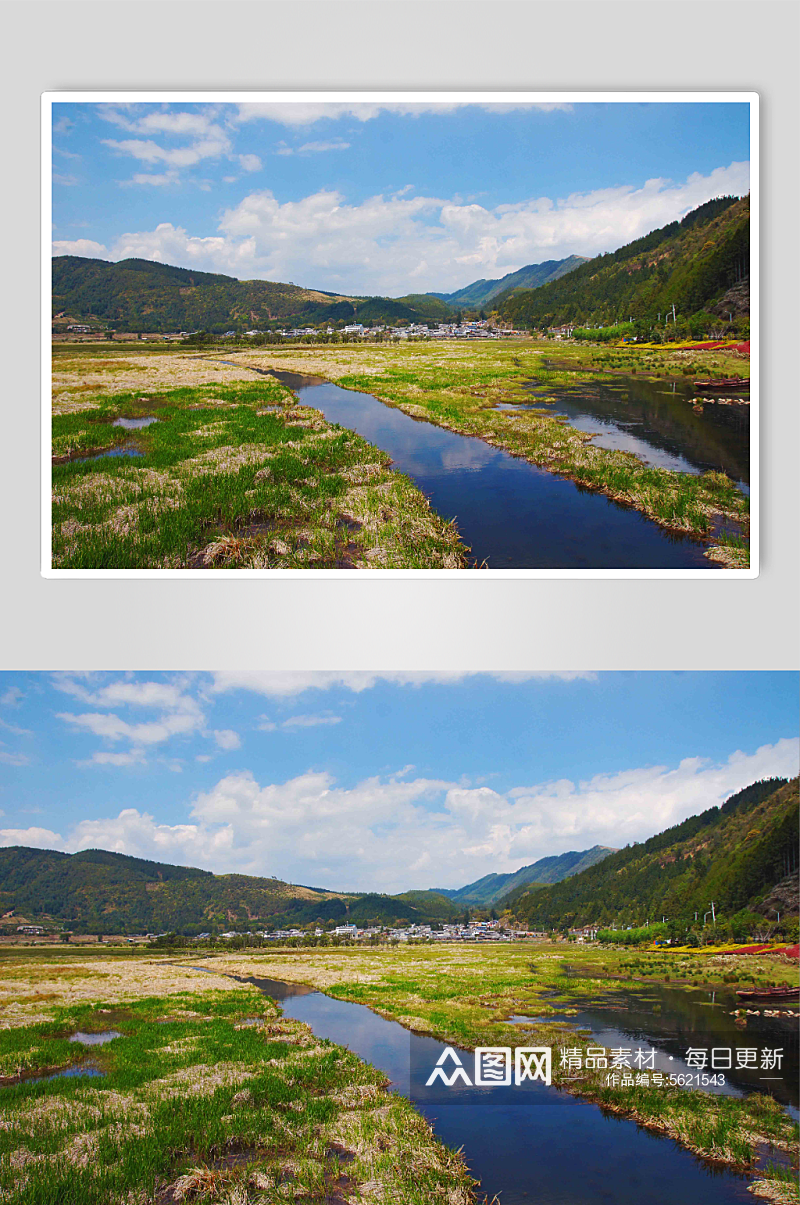 腾冲北海湿地公园实拍图片素材