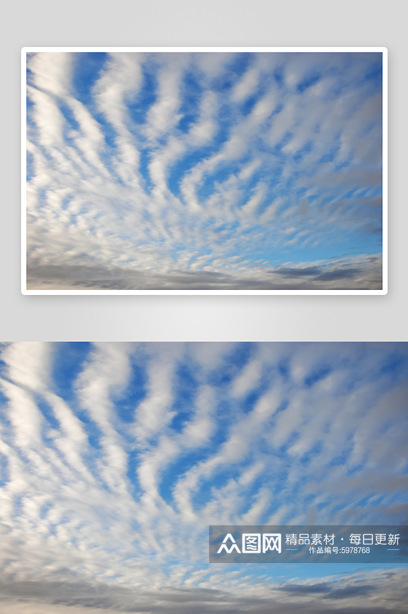 蓝天白云美丽天空摄影图片素材