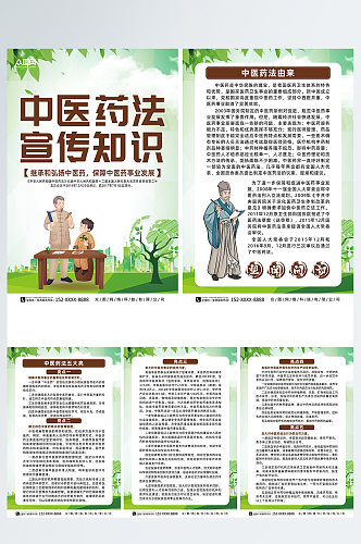 中华人民共和国中医药法宣传系列海报