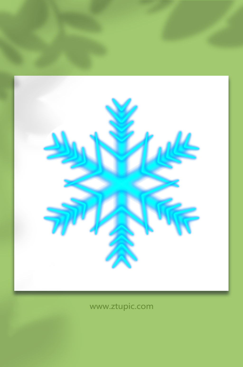 手绘卡通冬日雪花元素插画素材