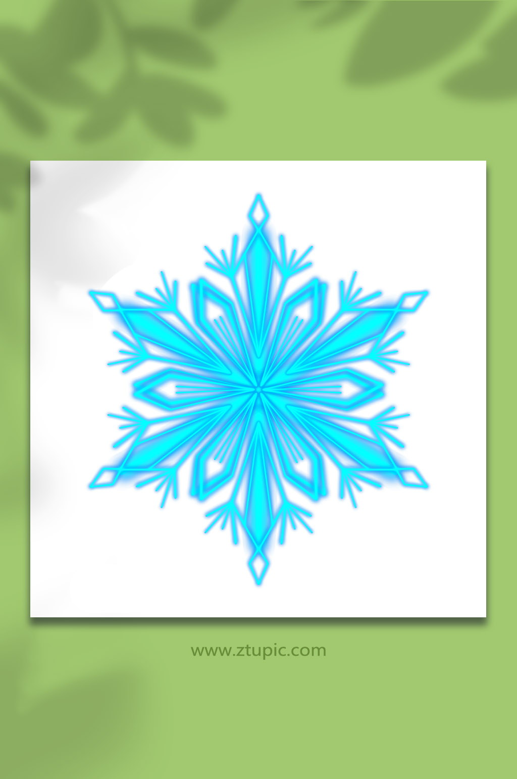 手绘卡通魔法雪花元素插画素材