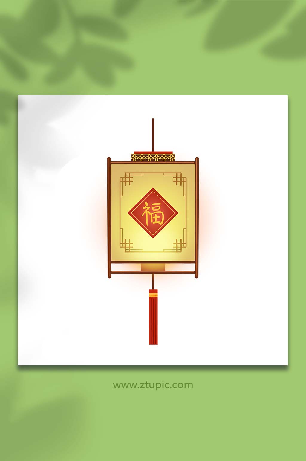 手绘卡通元宵节元宵花灯元素插画素材