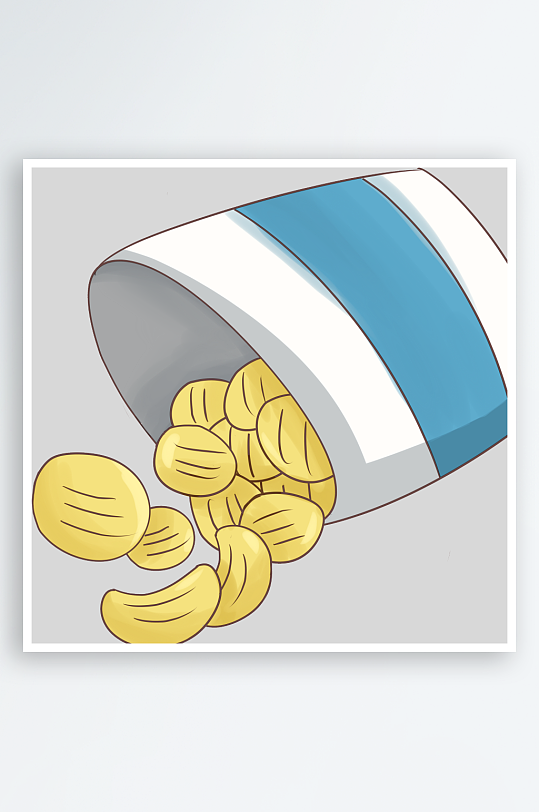 卡通薯片免抠素材-众图网