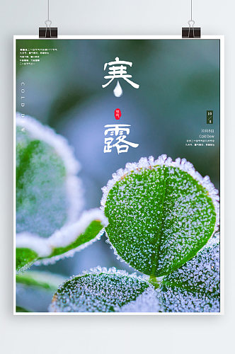 寒露节气海报寒露素材背景图片二十四节气