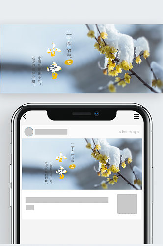 二十四节气之小雪