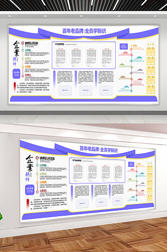 企业简介宣传展板