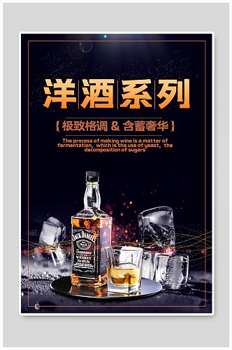 洋酒酒业宣传海报