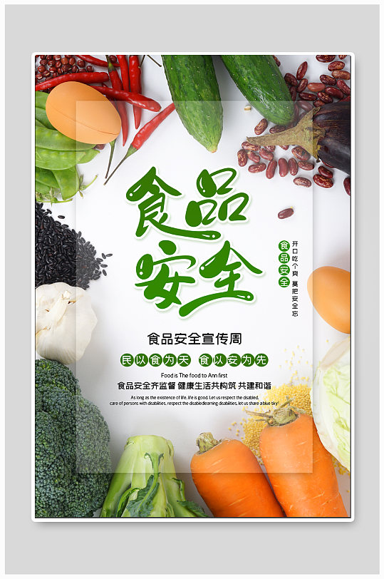 食品安全宣传海报展板