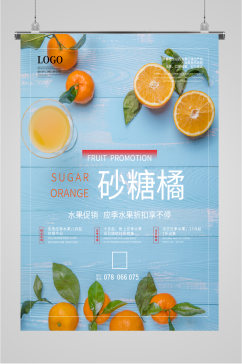 砂糖桔水果促销海报