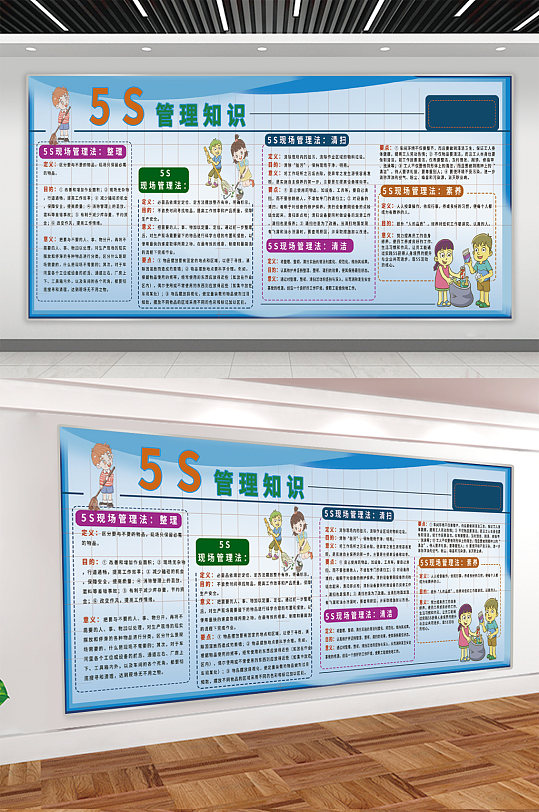 公司企业5s管理知识展板