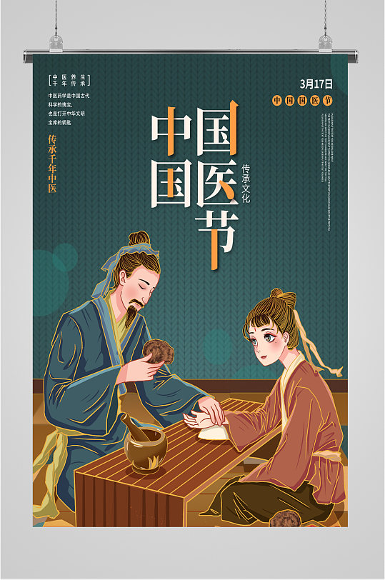 中国国医节宣传海报展板