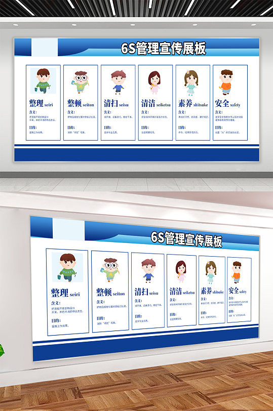 企业6s管理展板