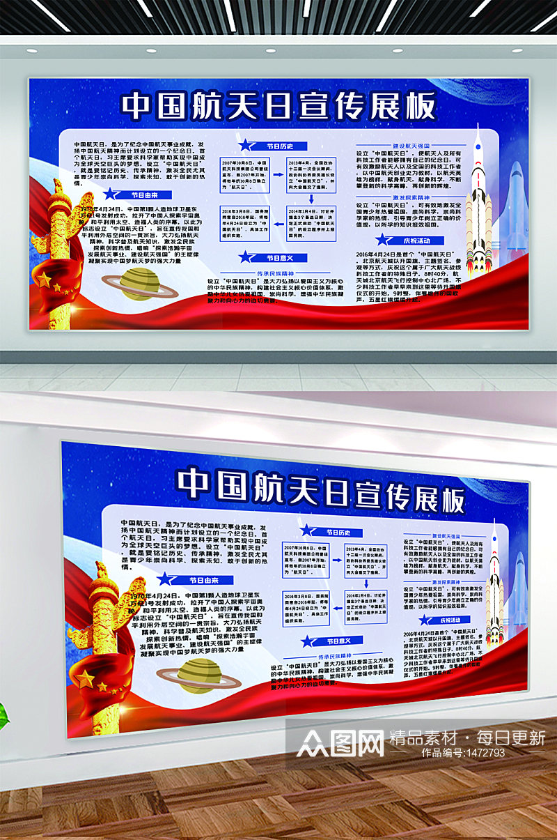 中国航天日宣传展板素材