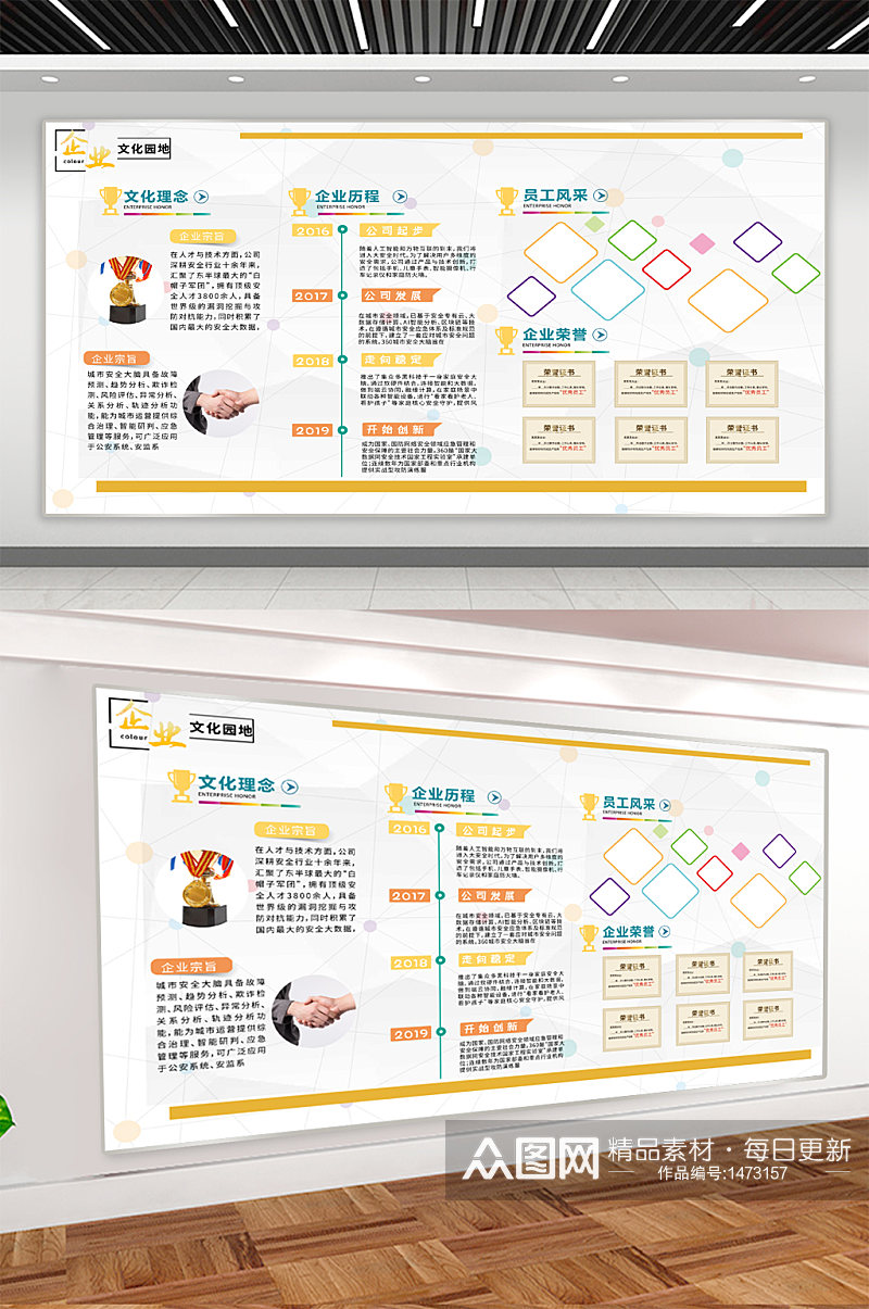 公司企业文化宣传展板素材