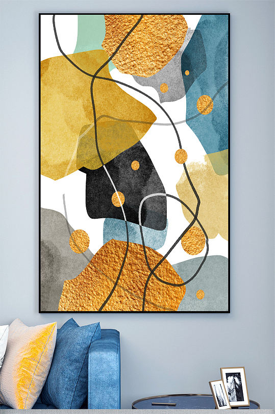 轻奢几何图形装饰画图片-轻奢几何图形装饰画设计素材-轻奢几何图形