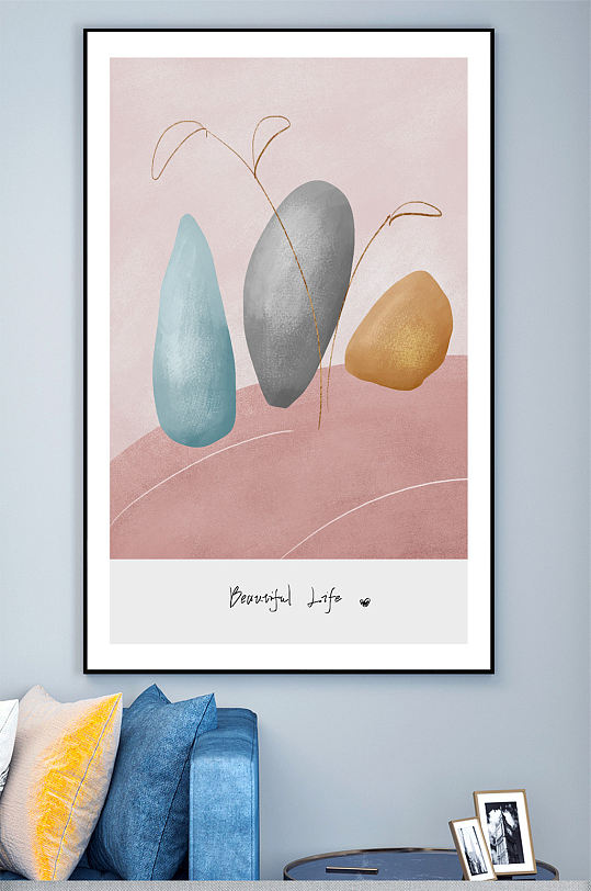 小清新儿童房装饰画壁画-众图网