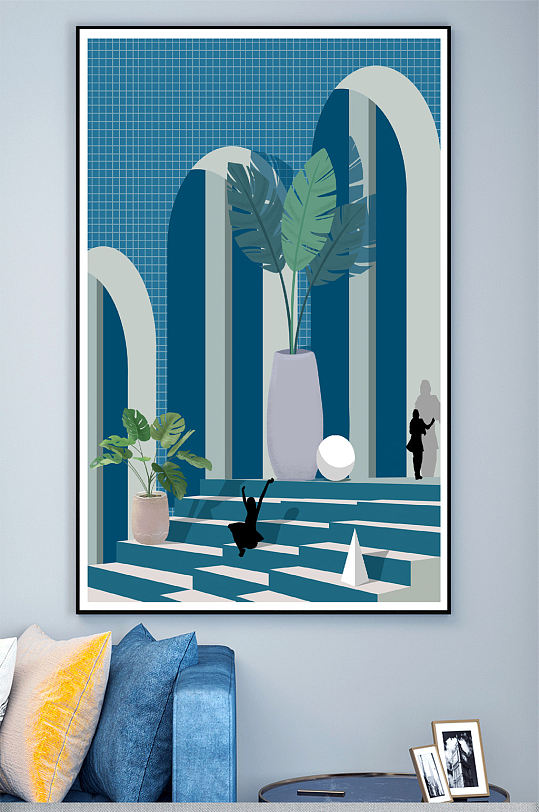 儿童房卡通壁画装饰画