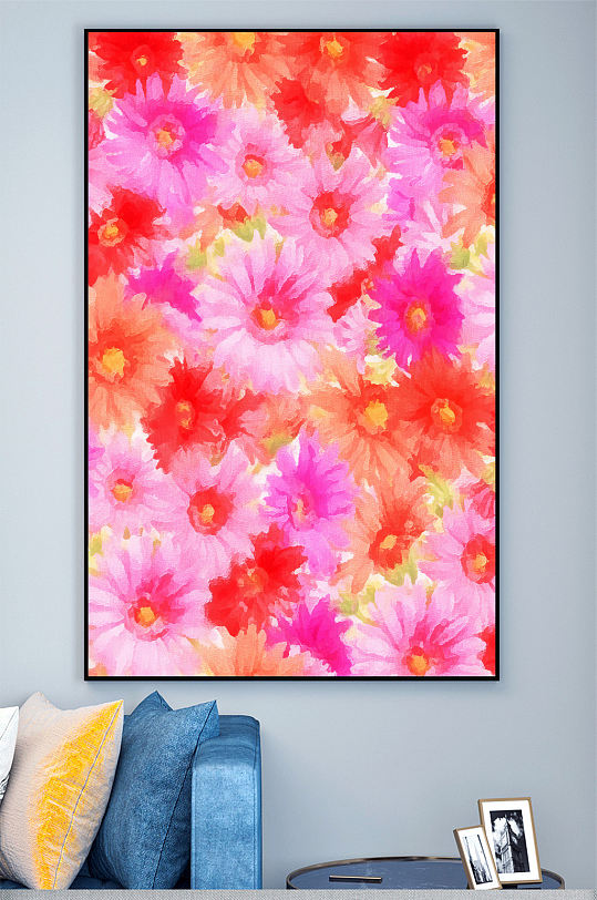 花海壁画图片 花海壁画素材 花海壁画模板大全 众图网