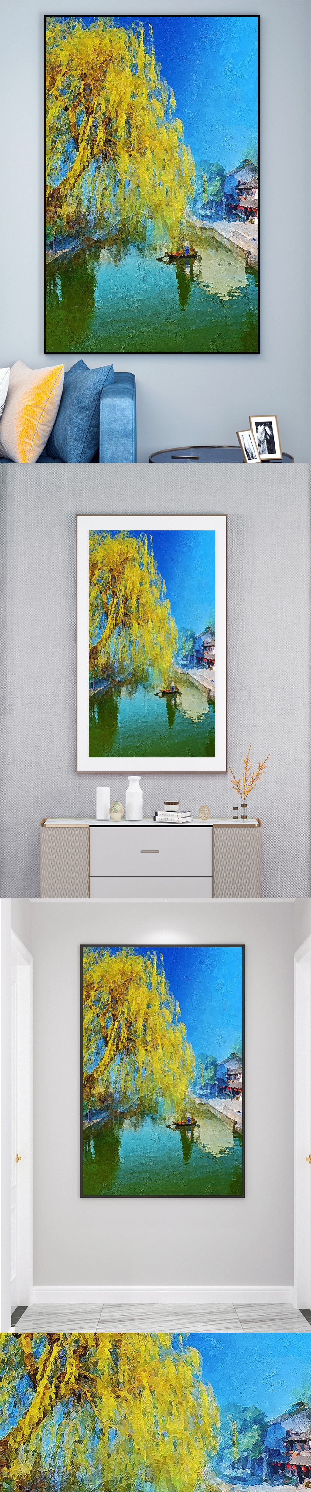 欧式风景壁画装饰画素材