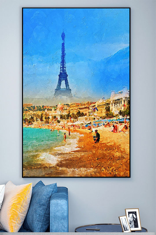 油画风景壁画装饰画-众图网