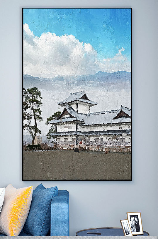 中国风建筑壁画装饰画