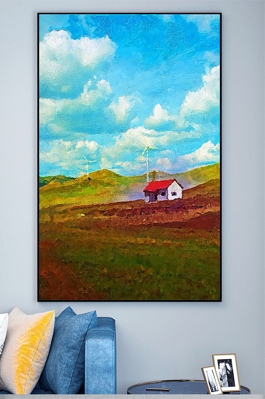 油画风景壁画装饰画