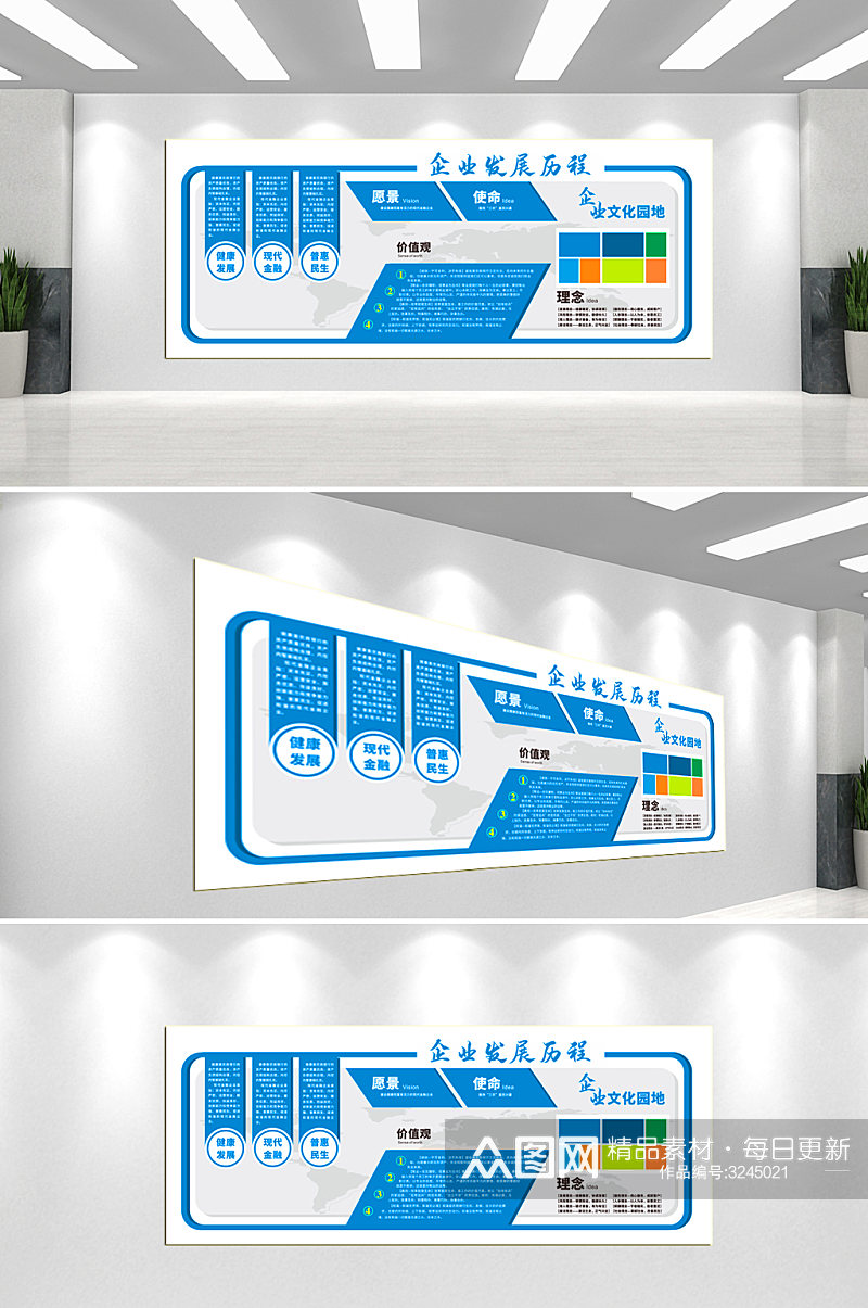 企业发展历程企业文化墙素材