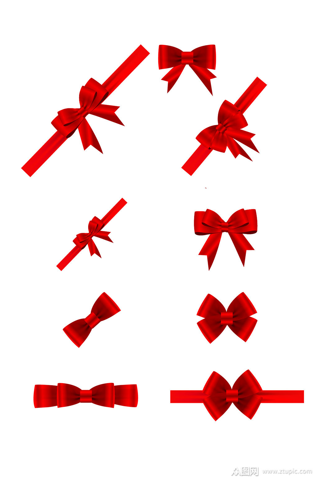 蝴蝶结礼物包装素材