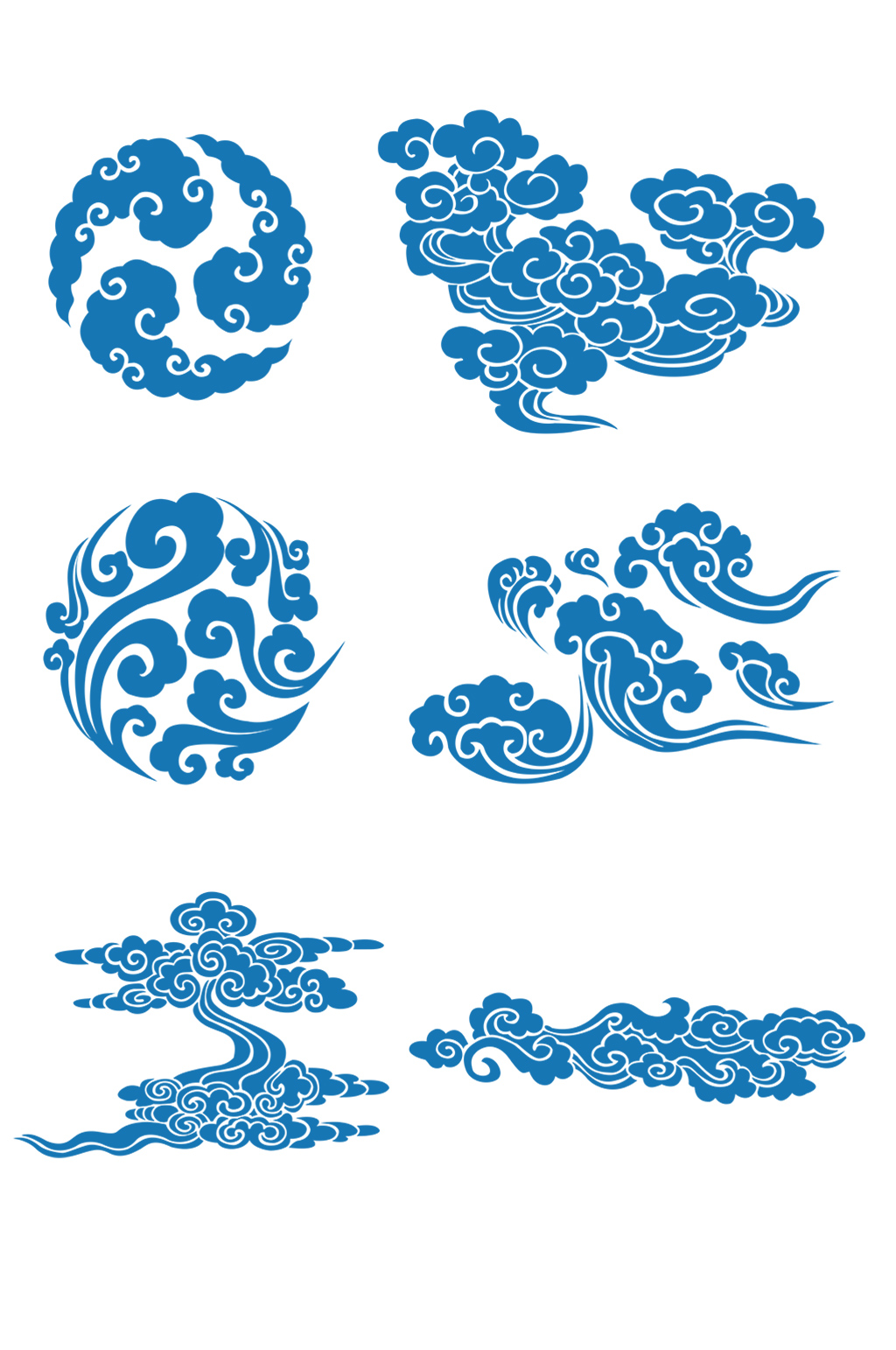 中国风祥云免扣素材 祥云矢量图