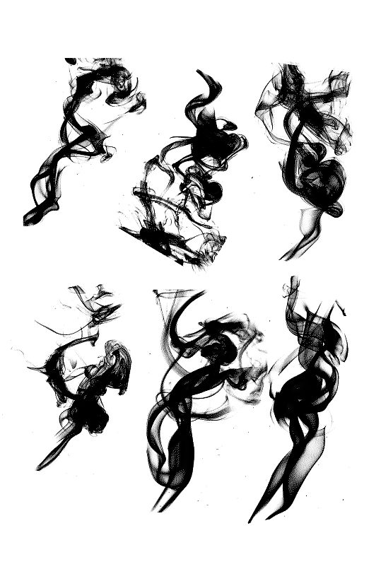 水墨烟雾素材设计元素免抠