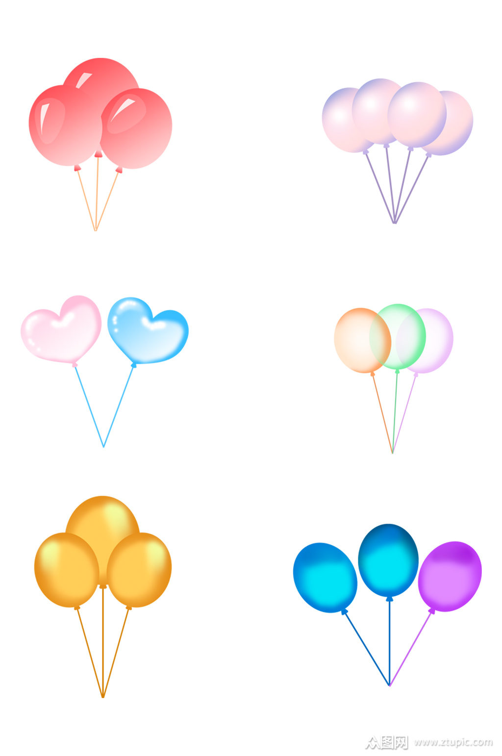 气球素材心型气球素材
