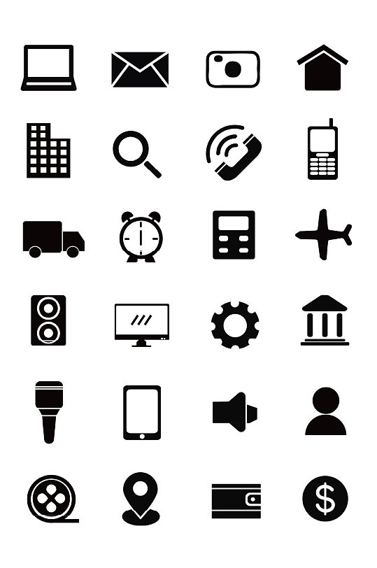 扁平生活类UI图标设计