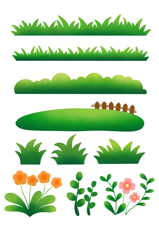 绿色植物草地草坪素材