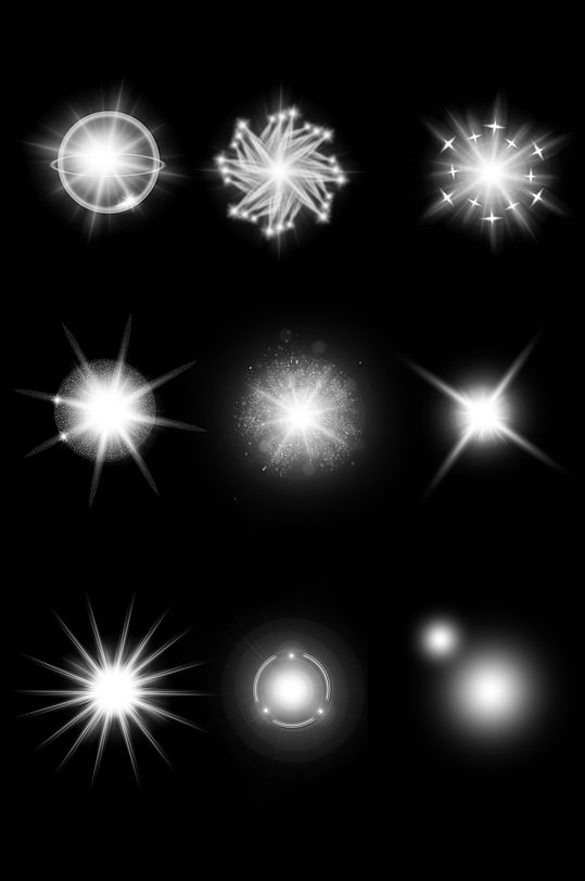 海报常用高光亮点免抠-众图网