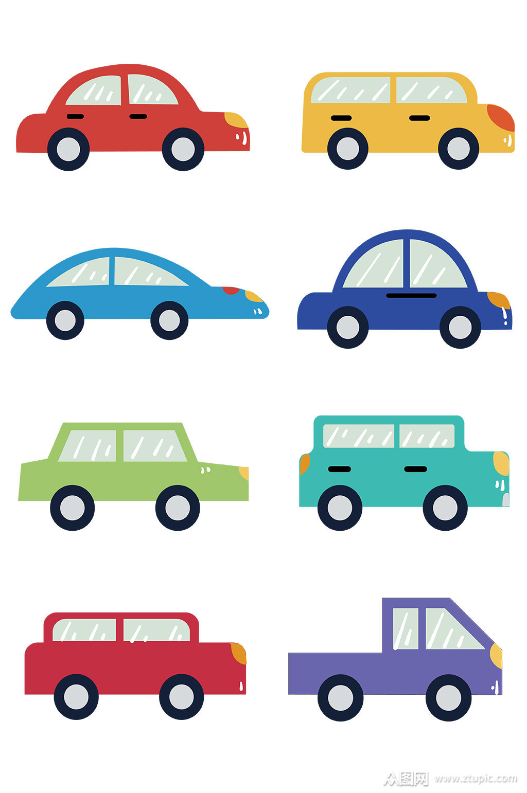 卡通汽车矢量设计