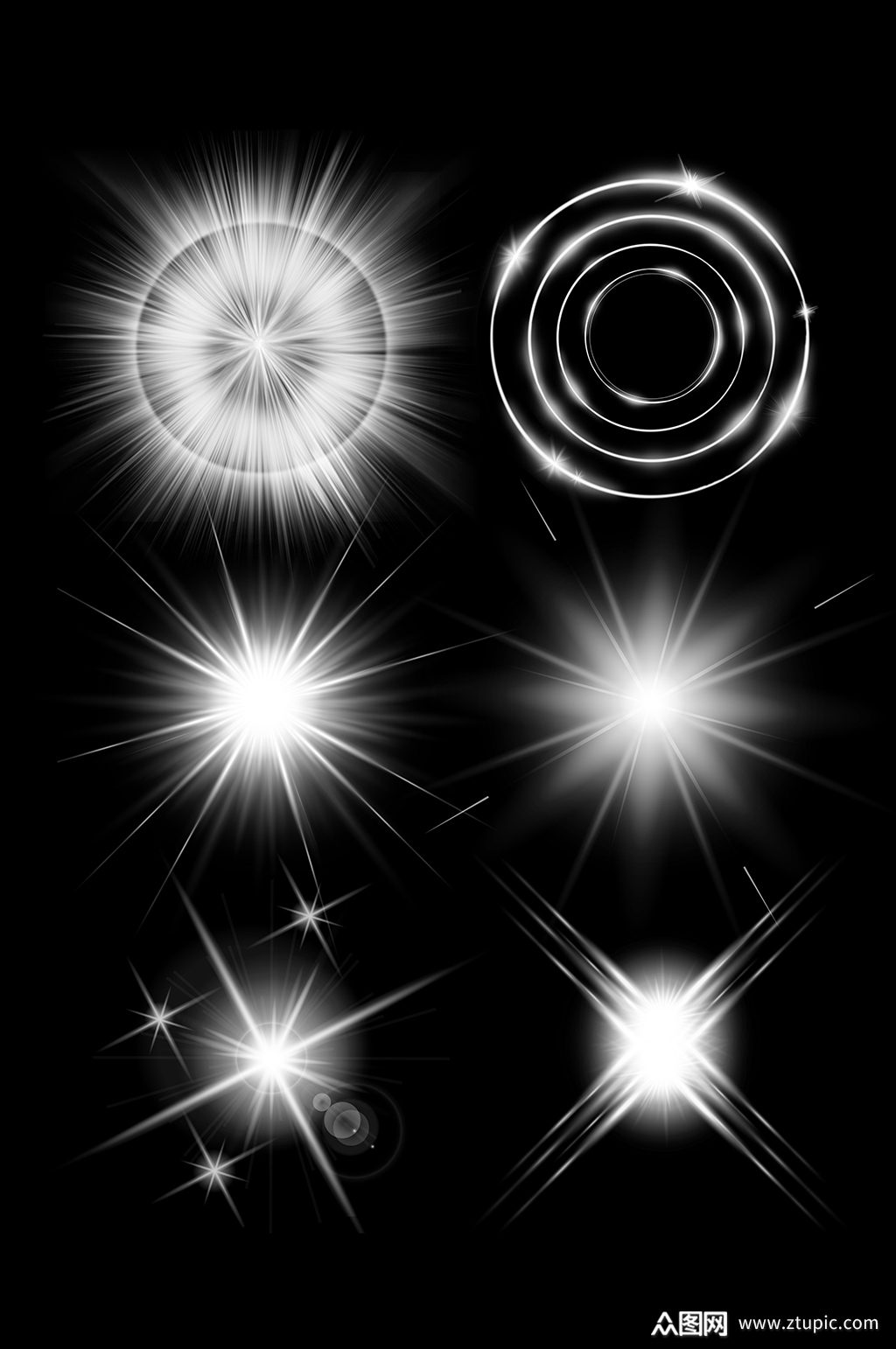 光效星光光晕炫光高光元素