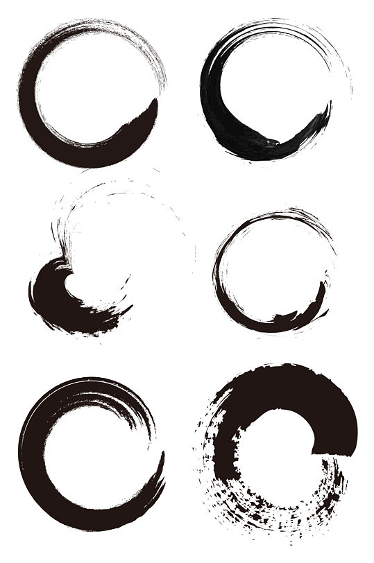 毛笔水墨矢量图片-毛笔水墨矢量素材下载-众图网