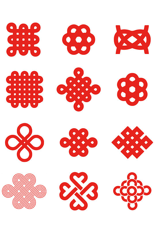 中国结图标设计元素