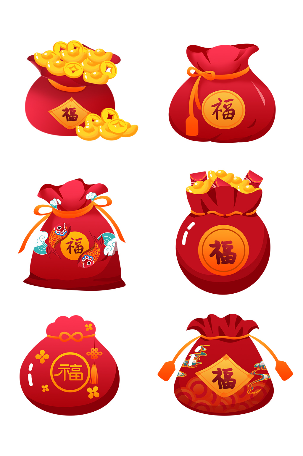 新春福袋送福利套图免抠元素模板下载 编号 众图网