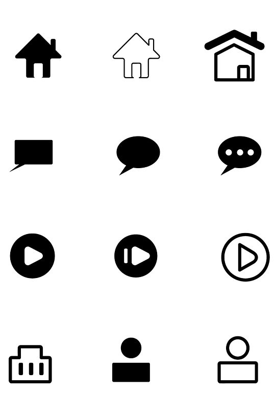 实用网络小图标矢量素材-众图网