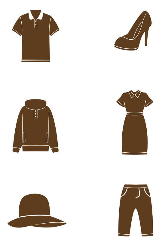 服装图标矢量免抠素材