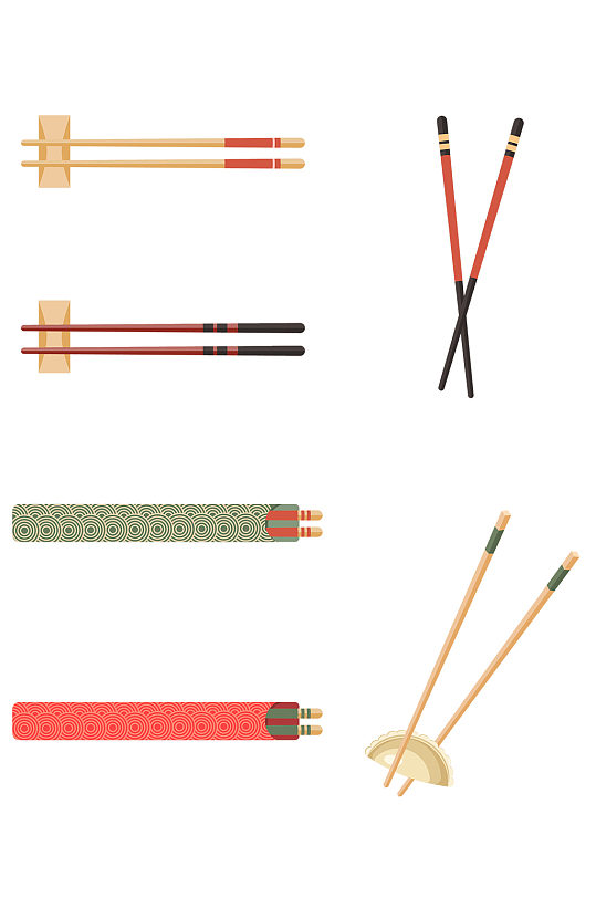 具筷子设计元素图案设计