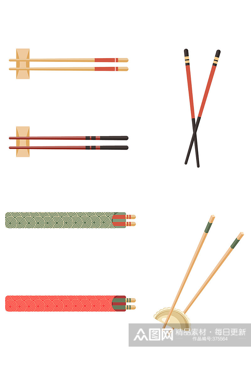 具筷子设计元素图案设计素材