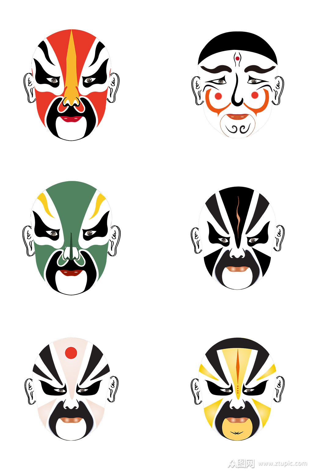 京剧人物脸谱设计元素