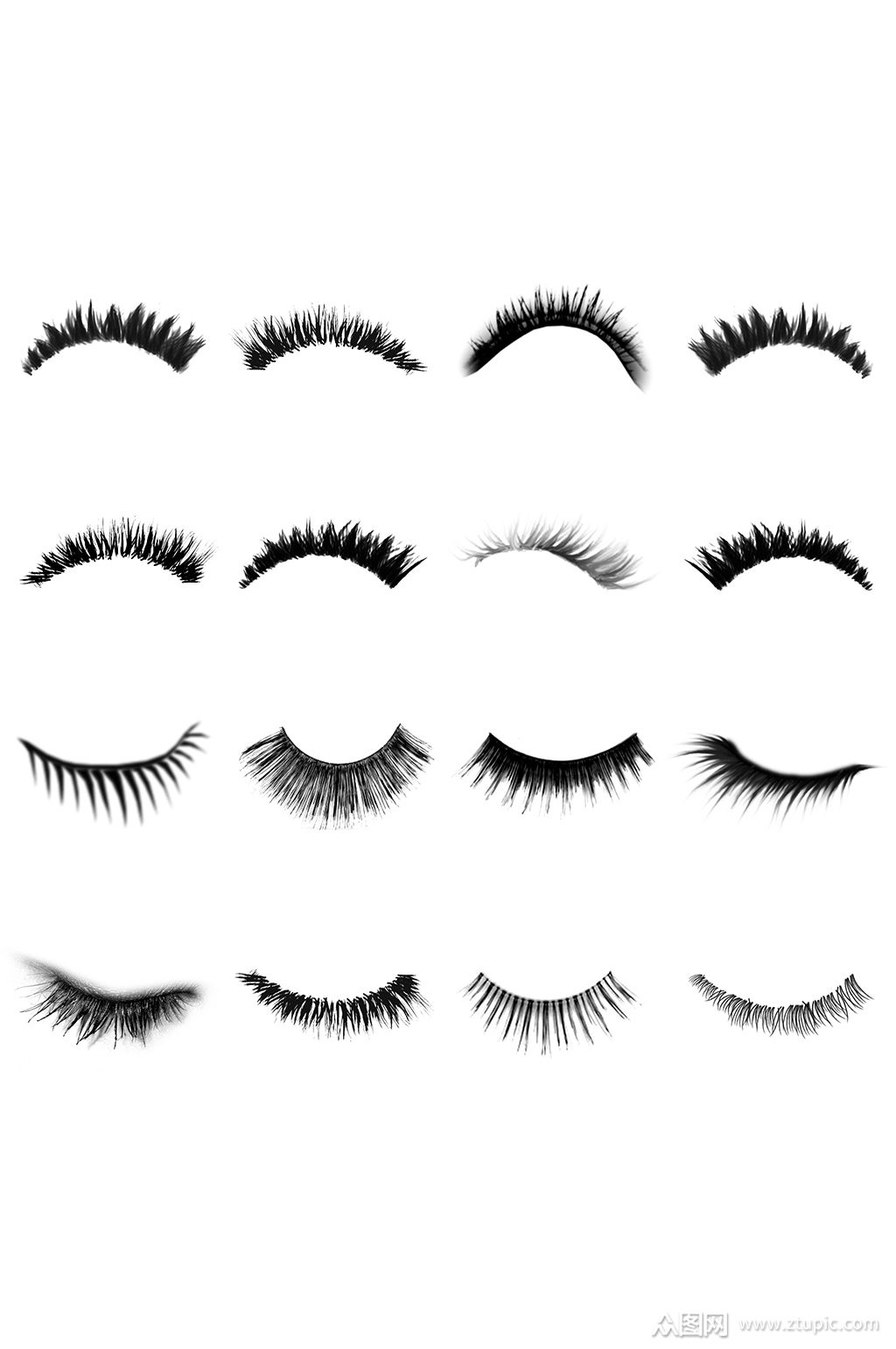 彩妆眼睫毛免抠素材素材