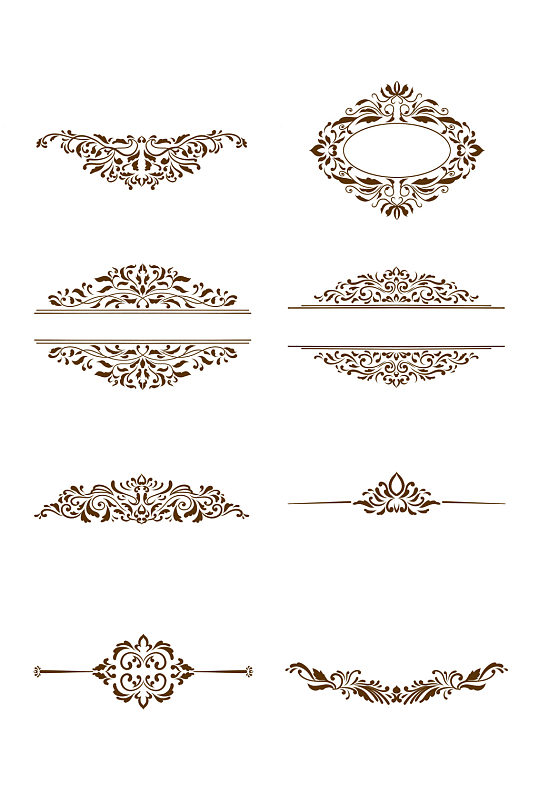 复古欧式花纹边框素材
