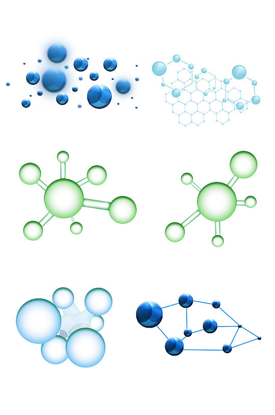 科学分子结构设计元素 化学元素