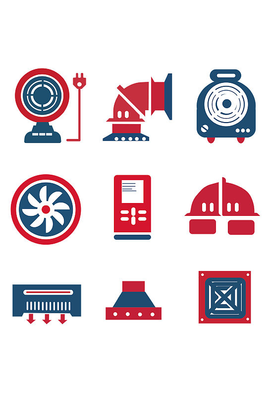 空调压缩机矢量图标