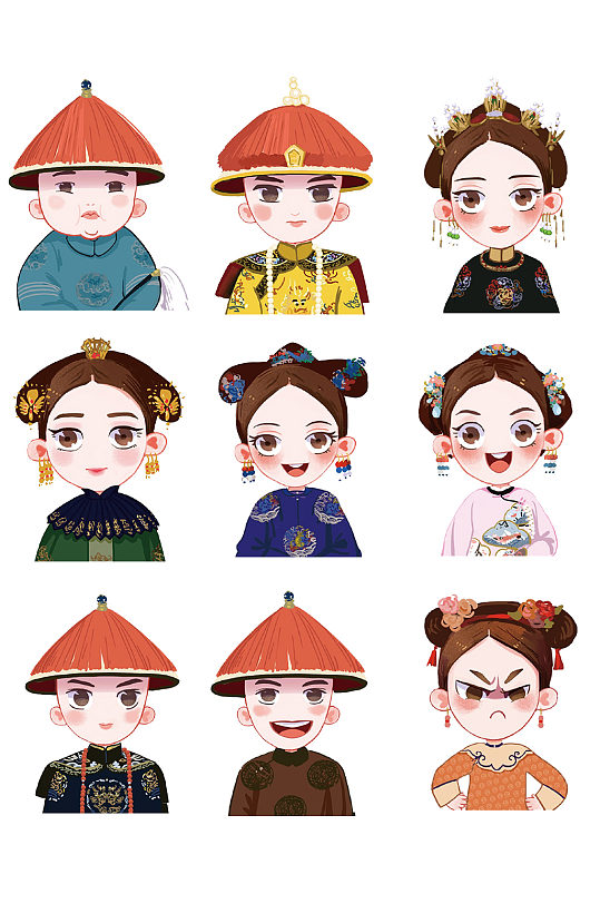 延禧攻略清宫人物元素表情