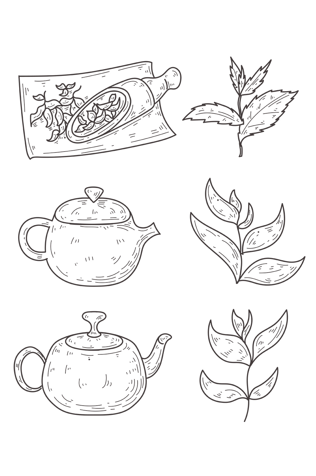 茶叶手绘画图片大全图片